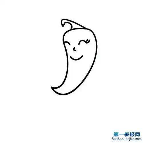 儿童简笔画辣椒树