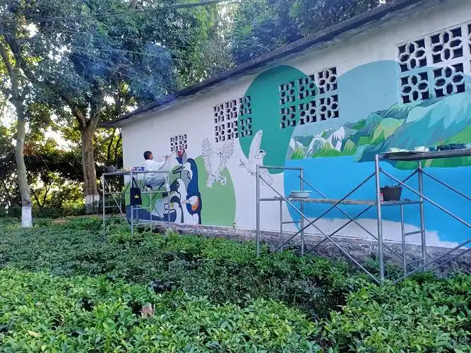 小清新户外壁画