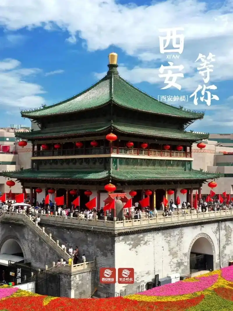 作为西安文化地标之一的钟楼 - 抖音