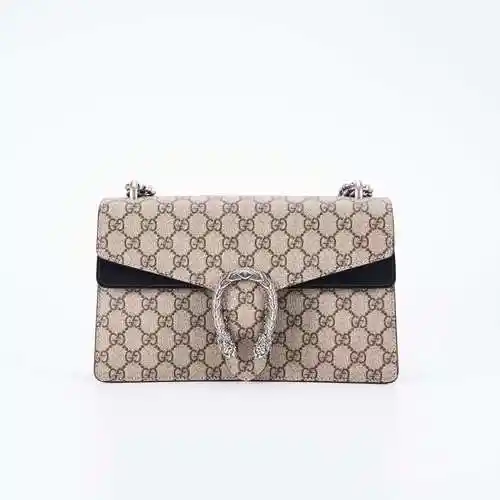 热销酒神中号_【98新】 gucci 酒神中号 拼黑色 牛皮 公价￥21000优惠