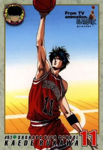 求流川枫投篮的照片要 全身的 还要看得清楚的 最好是向右投篮的 谢谢