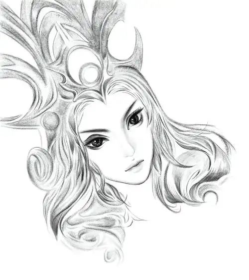 素描王者荣耀武则天