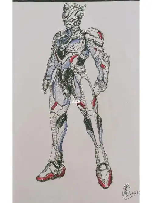 笔记灵感  #奥特曼  #泽塔奥特曼  #机动奥特曼  #手绘  临摹b站大佬