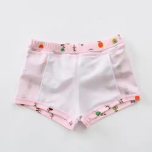 新款儿童泳裤女平角大中小童宝宝婴幼儿女孩游泳裤亿栢渡女童泳裤 宝