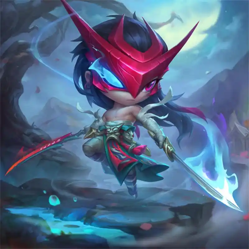 云顶之弈画中灵#【小小永恩&灵魂莲华 小小永恩原画】"疾风亦有归途