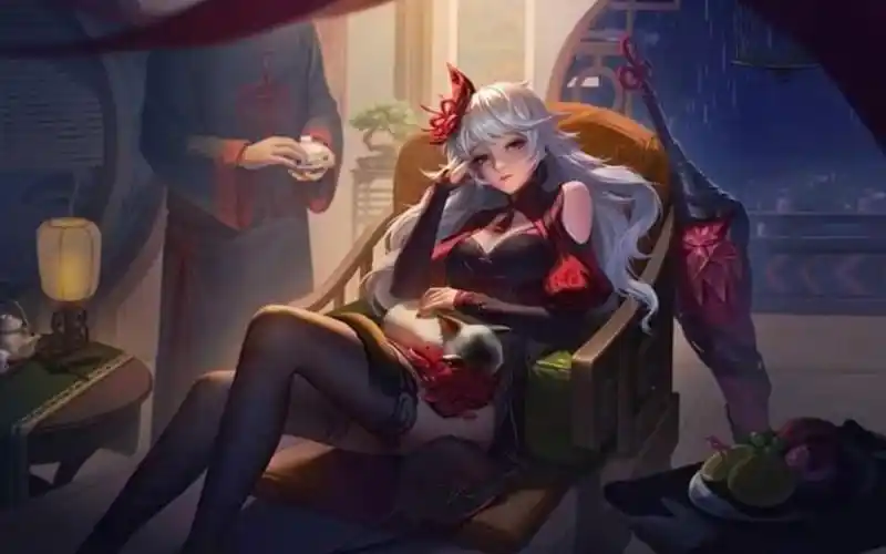 传说对决台服|苏离-妖屋掌柜为勇者限定,获取充值签到获取为七天皮