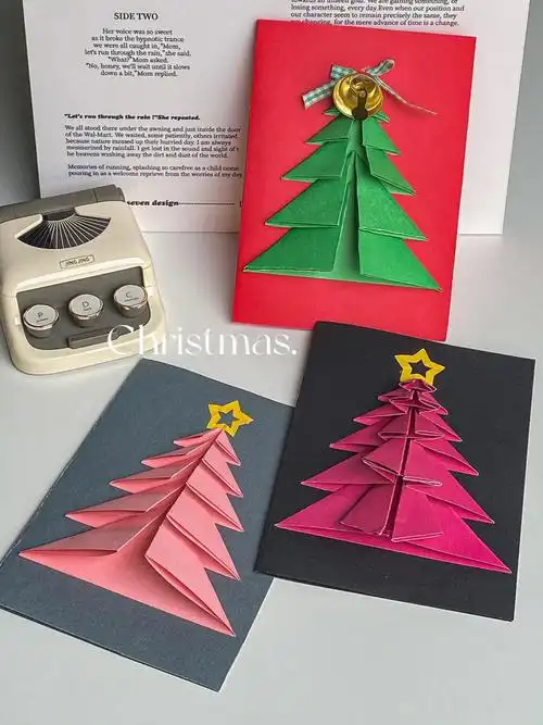 90几分钟做一张油画棒立体圣诞贺卡9690