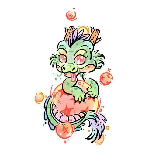 来自初一刺青画师的投稿纹身卡通手稿