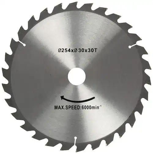 scheppach 拉手指锯圆形锯片 254 x 30 mm z 30 wz 3901102701