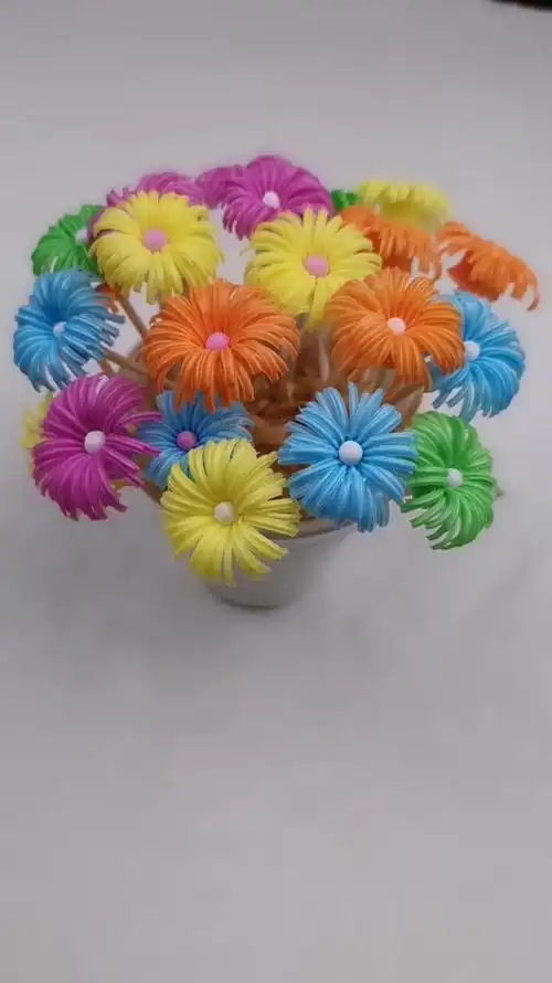 手工制作#存了几天的吸管,今天让它变身咯