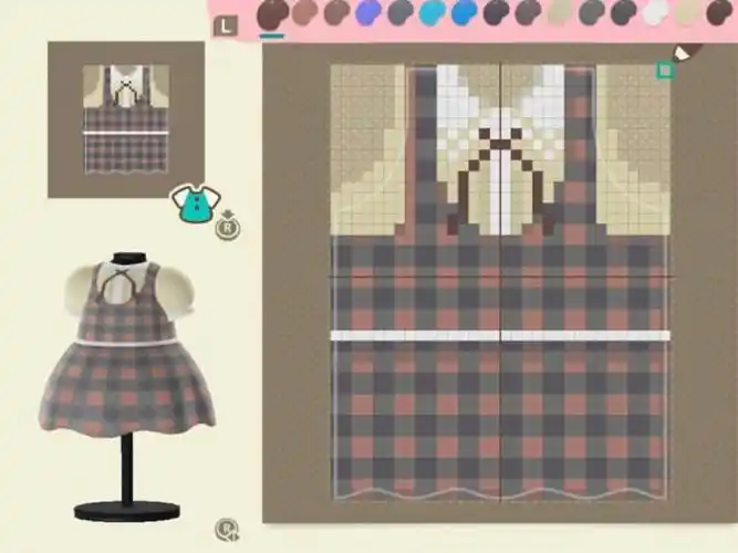 动物森友会78超气质小裙子图纸分享含帽子