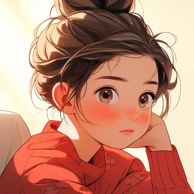 女生头像|可爱的丸子头女生.#优质头像 #一起换头像 #我又 - 抖音