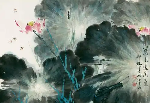 萧朗 荷风送香气