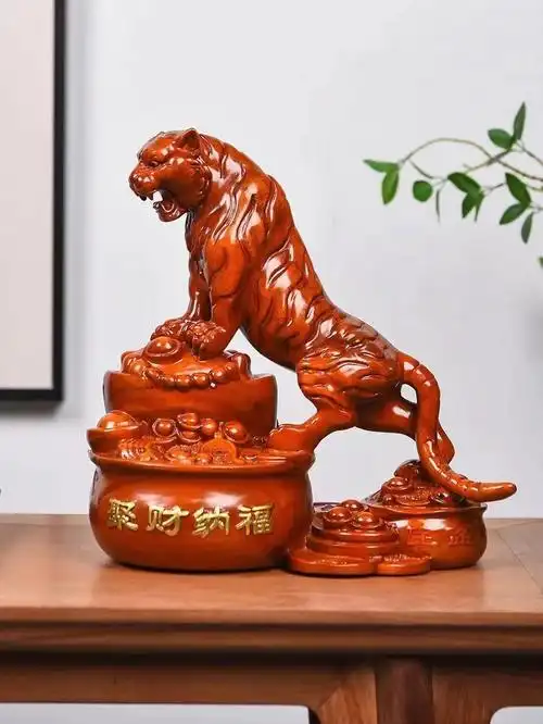 非洲花梨老虎摆件