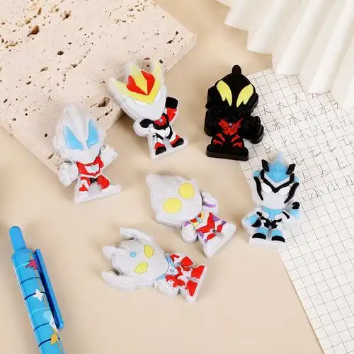 开学季卡通创意仿真立体奥特曼橡皮擦儿童桌面品学习奖励文具用品