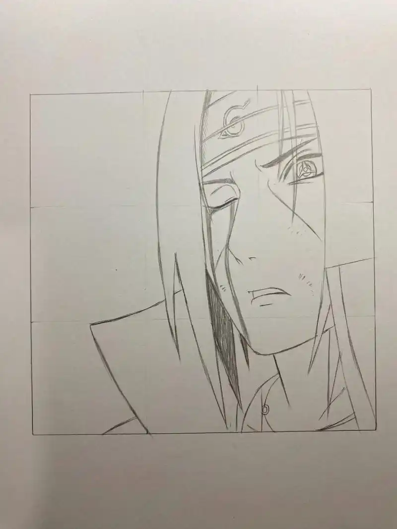 火影忍者# #手绘教程# #宇智波鼬# 泪