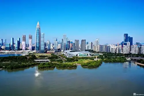 福乐留深过大年初一初二航拍的深圳湾