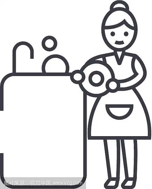 洗碗线图标标志