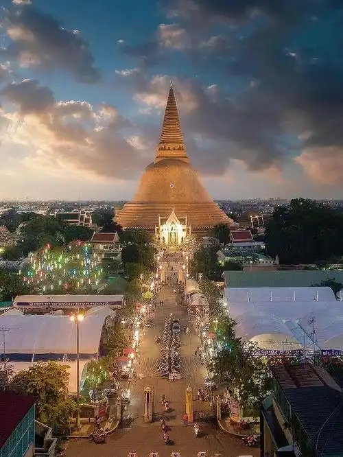 泰国佛统府地标大佛塔