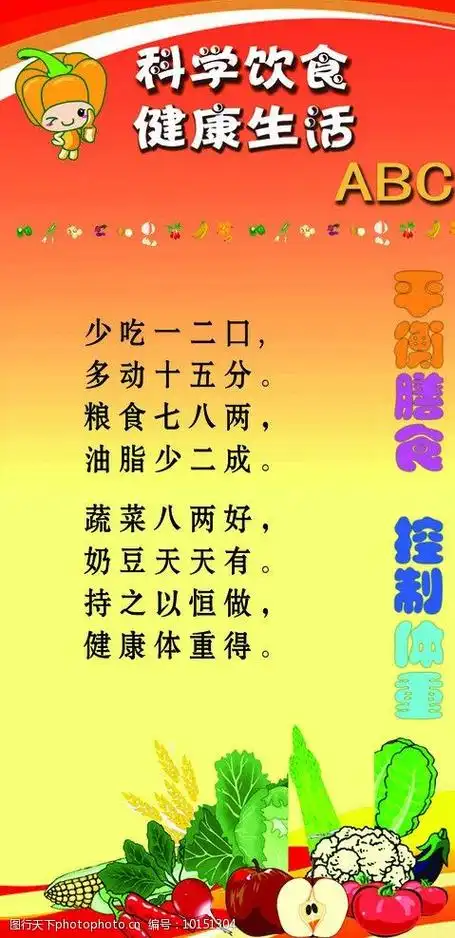 科学饮食健康生活图片
