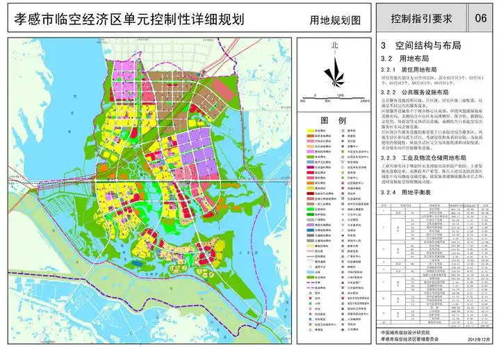 孝感市临空经济区单元控制性详细规划用地规划图