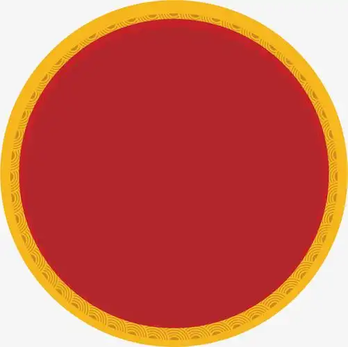 矢量图红色圆形边框