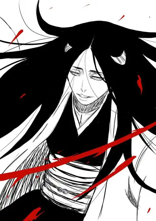 卯ノ花八千流|铃黒的死神插画图片