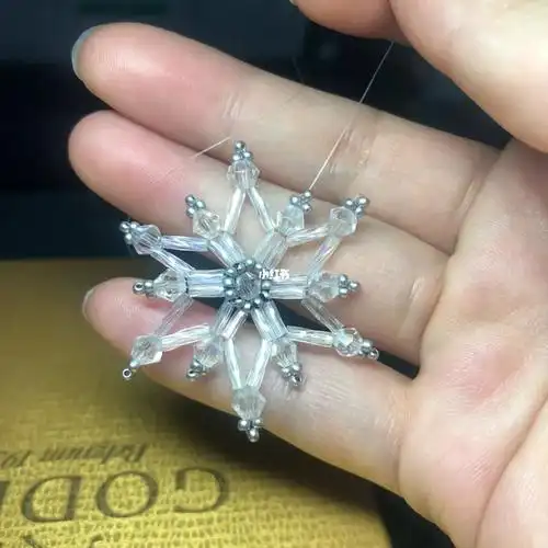 串珠圣诞系列五雪花