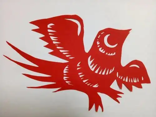 剪纸小鸟制作步骤图解