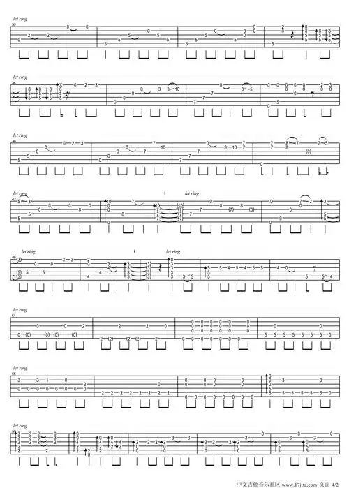 武士桑冰雪奇缘letitgo吉他谱