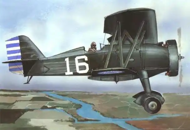 抗日战争初期保卫天空的霍克ii战斗机