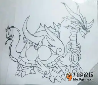 玄武简笔画步骤