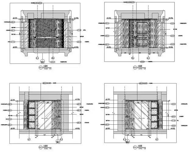 [上海]绿地卢湾滨江北楼大户型样板房施工图设计(新中式风格)