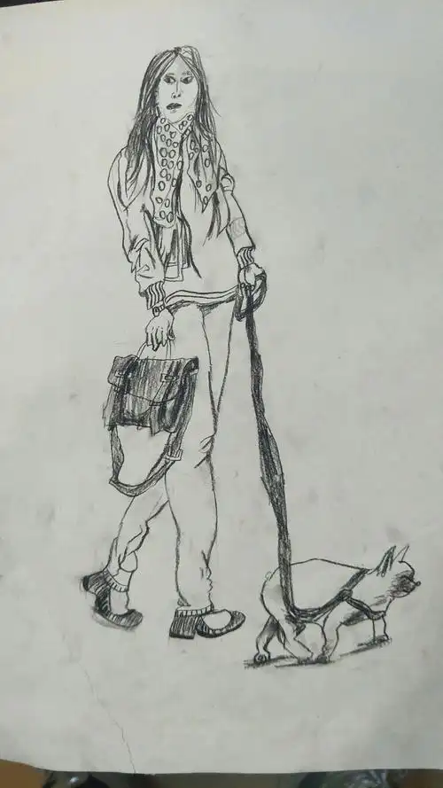 天星美术与您分享速写临摹 写生  人物>>