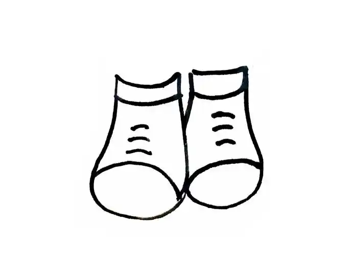 儿童画鞋子简笔画 儿童画鞋子简笔画凉鞋