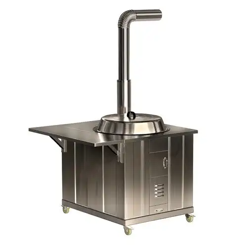 柴火移动灶台家用带鼓风机无烟大锅老式铁锅锅灶野餐炉具