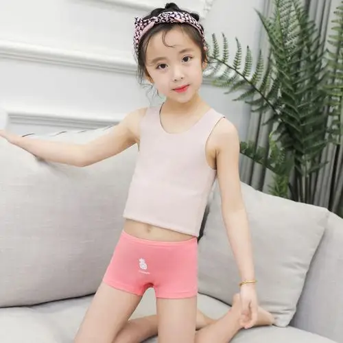 女宝宝内裤1纯棉3平角女童内裤不夹pp三角幼童小女孩短裤儿童四角