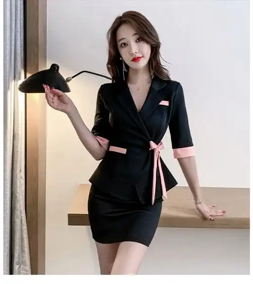 秋季足疗店技师服装沐足浴技师工作服女秋冬新款spa按摩养生按摩高端