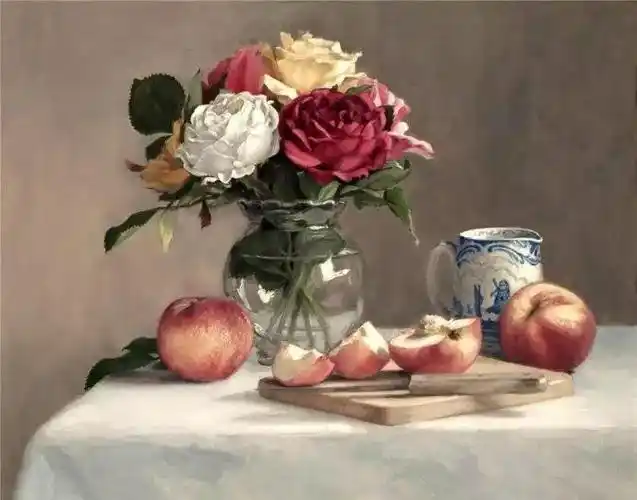 美国hollyhopebanks花卉静物画