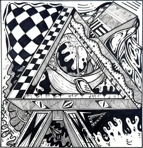 黑白矛盾空间构成