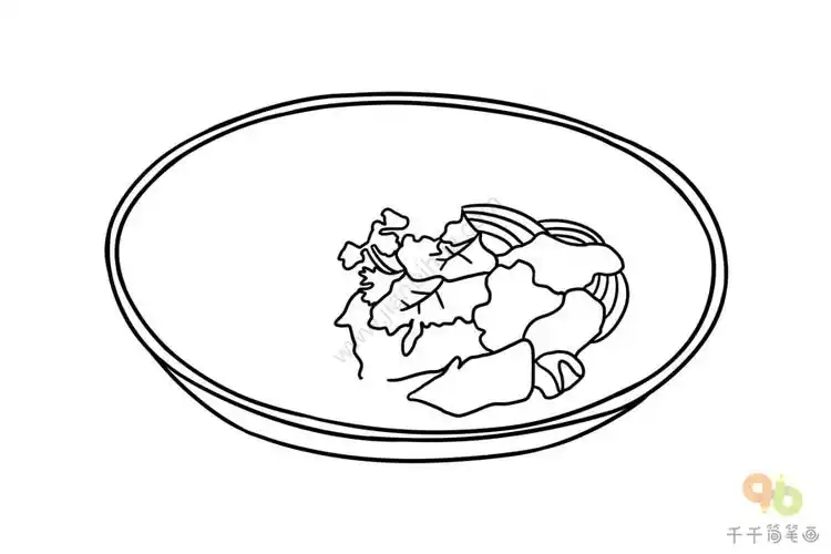 甘肃兰州美食兰州拉面简笔画