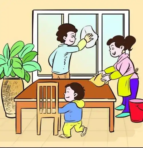 帮妈妈择菜,拖地,叠被子,扫地,整理房间……我是家务小能手!