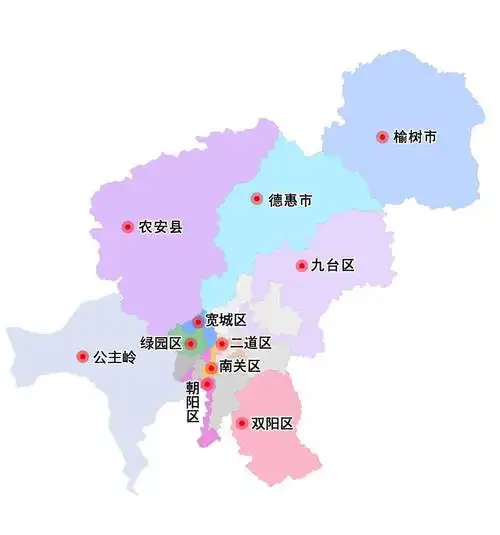 长春17区县常住人口:公主岭市86.23万,二道区52.25万