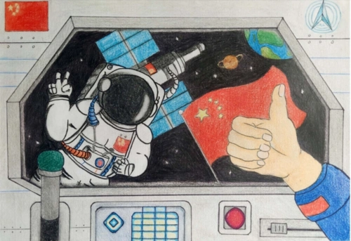 不论手绘还是新媒体作品,都表达出独特的设计创意及对航天的热忱