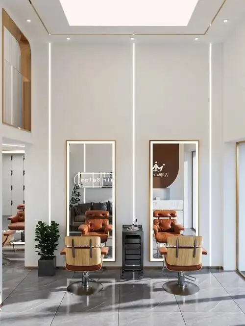 90㎡轻奢科技风美容美发店设计案例