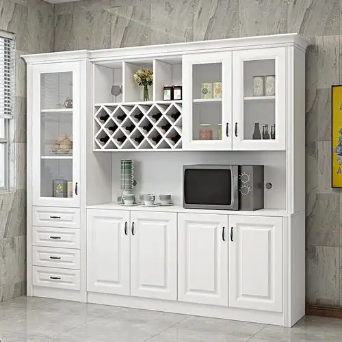 定制客厅简欧餐边柜酒柜一体靠墙餐厅柜子简约酒柜