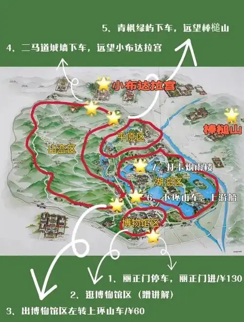 避暑山庄游览顺序图解,按着这7步走,步步都是好风景