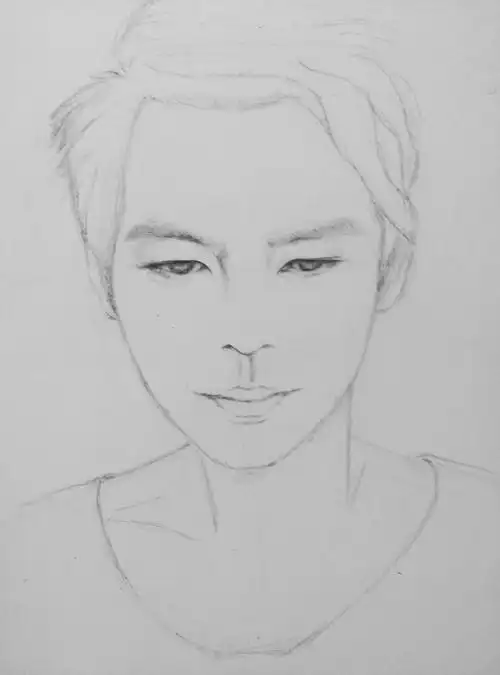 素描人像练习-明星照片临摹