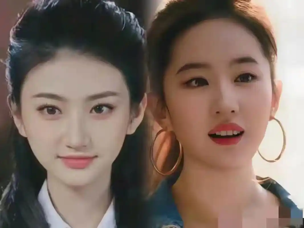 刘亦菲和景甜比美!景甜赢啦! 67景甜皮肤白嫩白嫩的.