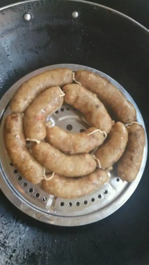 猪肠涨糯米的做法